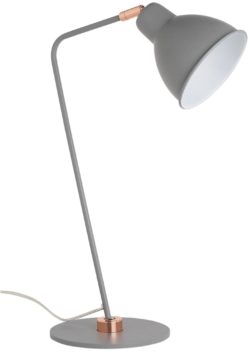 Heart of House Slane Leaning Task Desk Lamp - Grey & Copper